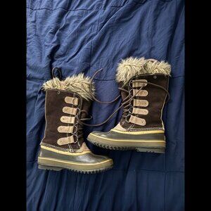 Sorel Women's Size 8 Joan of Arctic Tall Winter Snow Comfort Boots NL 1540-248